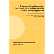 Fruehneuzeitliche Stereotype by Czarnecka, Miroslawa; Borgstedt, Thomas; Jablecki, Thomasz, 9783034303293