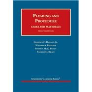 Pleading and Procedure, Cases and Materials(University Casebook Series) by Hazard Jr, Geoffrey C.; Fletcher, William A.; Bundy, Stephen M.; Bradt, Andrew D., 9781647083304