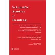 The Role of Fluency in Reading Competence, Assessment, and instruction: Fluency at the intersection of Accuracy and Speed: A Special Issue of scientific Studies of Reading by Kame'enui,Edward J., 9781138423312