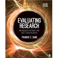 Evaluating Research by Dane, Francis C., 9781483373348