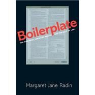 Boilerplate by Radin, Margaret Jane, 9780691163352