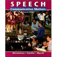 Speech by McCutcheon, Randall; Schaffer; Schaffer, James; Wycoff, Joseph R., 9780658013355
