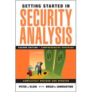 Getting Started in Security Analysis by Klein, Peter J.; Iammartino, Brian R., 9780470463390