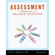 Assessment In Special and Inclusive Education by Salvia, John; Ysseldyke, James; Witmer, Sara, 9781111833411