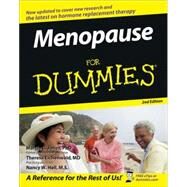 Menopause For Dummies by Jones, Marcia L.; Eichenwald, Theresa; Hall, Nancy W., 9780470053430
