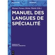 Manuel Des Langues De Specialite by Forner, Werner; Thorle, Britta, 9783110313437