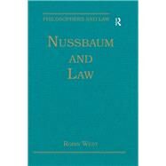 Nussbaum and Law by West,Robin, 9781472443441