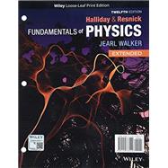 Fundamentals of Physics, Twelfth Edition WileyPLUS Next Gen Card with Loose-Leaf Set 2 Semester by Halliday, David; Resnick, Robert, 9781119773443