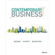 Contemporary Business by Boone, Louis E.; Kurtz, David L.; Berston, Susan, 9781119443452