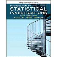 Introduction to Statistical Investigations by Tintle, Nathan; Chance, Beth L.; Cobb, George W.; Rossman, Allan J.; Roy, Soma; Swanson, Todd; VanderStoep, Jill, 9781119683452
