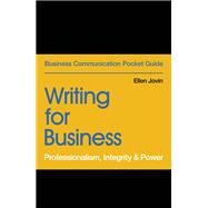 Writing for Business Professionalism, Integrity & Power by Jovin, Ellen, 9781529303452