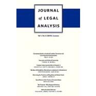 Journal of Legal Analysis 2009: Summer by Ramseyer, J. Mark; Craswell, Richard; McCubbins, Mathew; Rubinfeld, Daniel; Shavell, Steven, 9780674053458