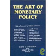 The Art of Monetary Policy by Colander,David C., 9781563243462