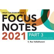 Wiley CIA Exam Review Focus Notes 2021, Part 3 Business Knowledge for Internal Auditing by Vallabhaneni, S. Rao, 9781119753469