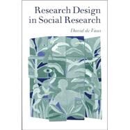 Research Design in Social Research by David de Vaus, 9780761953470