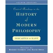 Central Readings in the History of Modern Philosophy by Cummins, Robert; Owen, David, 9780534523473