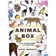 Animal Box: 100 Postcards by 10 Artists (100 postcards of cats, dogs, hens, foxes, lions, tigers and other creatures, 100 designs in a keepsake box) 100 Postcards by 10 Artists by Menocal, Happy, 9781616893484