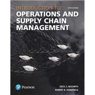 Introduction to Operations and Supply Chain Management Plus MyLab Operations Management with Pearson eText -- Access Card Package by Bozarth, Cecil B.; Handfield, Robert B., 9780134833514