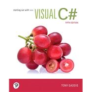 Starting out with Visual C#,Gaddis, Tony,9780135183519