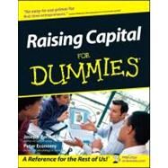 Raising Capital For Dummies by Bartlett, Joseph W.; Economy, Peter, 9780764553530