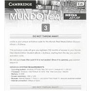 Mundo Real Level 3 Ebook for Student + Eleteca Access Activation Card by Meana, Celia; Aparicio, Eduardo, 9781107473539
