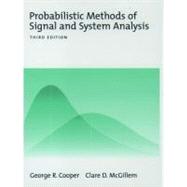 Probabilistic Methods of Signal and System Analysis by Cooper, George R.; McGillem, the late Clare D., 9780195123548