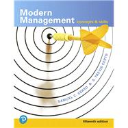 Modern Management Concept and Skills, Student Value Edition + 2019 MyLab Management with Pearson eText -- Access Card Package by Certo, Samuel C.; Certo, S. Trevis, 9780135983560