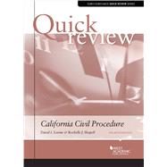 Quick Review of California Civil Procedure(Quick Reviews) by Levine, David I.; Shapell, Rochelle J., 9781647083564