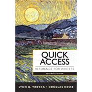 Quick Access Reference for Writers by Troyka, Lynn Quitman; Hesse, Doug, 9780205903610