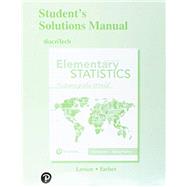 Student's Solutions Manual for Elementary Statistics Picturing the World by Larson, Ron; Farber, Betsy, 9780134683614