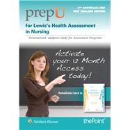 PrepU for Lewiss Health Assessment in Nursing Australia and New Zealand Edition by Lewis, Peter J., 9781496373625
