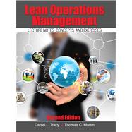 Lean Operations Management by Tracy, Daniel L.; Martin, Thomas C., 9781524983628
