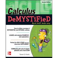 Calculus DeMYSTiFieD, Second Edition by Krantz, Steven, 9780071743631