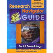 Research Navigator Guide F/Social G by Hooyman; Kiyak, 9780205443635