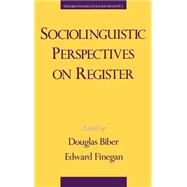 Sociolinguistic Perspectives on Register by Biber, Douglas; Finegan, Edward, 9780195083644
