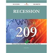 Recession: 209 Most Asked Questions on Recession - What You Need to Know by Best, Stephen, 9781488543647