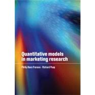 Quantitative Models in Marketing Research by Philip Hans Franses , Richard Paap, 9780521143653