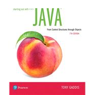 MyLab Programming with Pearson eText -- Access Code Card -- for Starting Out with Java From Control Structures through Objects by Gaddis, Tony, 9780134793672
