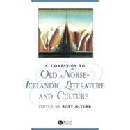A Companion to Old Norse-Icelandic Literature and Culture by McTurk, Rory, 9781405163675
