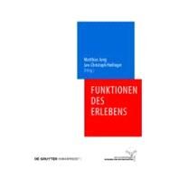 Funktionen Des Erlebens by Jung, Matthias, 9783110223712