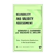 Reliability and Validity Assessment by Edward G. Carmines, 9780803913714