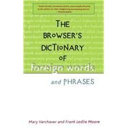 The Browser's Dictionary of Foreign Words and Phrases by Mary Varchaver; Frank Ledlie Moore, 9780471383727