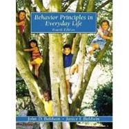 Behavior Principles in Everyday Life by Baldwin, John D.; Baldwin, Janice I., 9780130873767