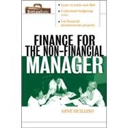 Finance for Non-Financial Managers by Siciliano, Gene, 9780071413770