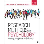 Research Methods in Psychology by Nestor, Paul G.; Schutt, Russell K., 9781544323770