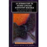 An Introduction to Second Language Acquisition Research by Larsen-Freeman; Diane, 9780582553774