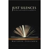 Just Silences by Constable, Marianne, 9780691133775