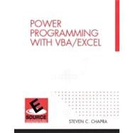 Power Programming with VBA/Excel by Chapra, Steven C., 9780130473776
