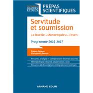 Servitude et Soumission - Prpas scientifiques 2016-2017 by France Farago; Christine Lamotte, 9782200613785