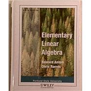 Elementary Linear Algebra with Applications for Portland State University by Howard A. Anton, 9780471763802
